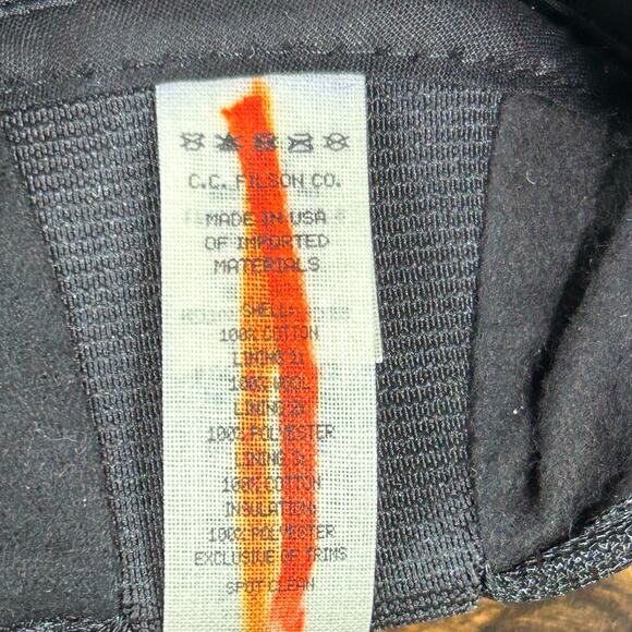 FILSON INSULATED TIN CLOTH CAP DARK TAN L USA Made - Picture 12 of 15